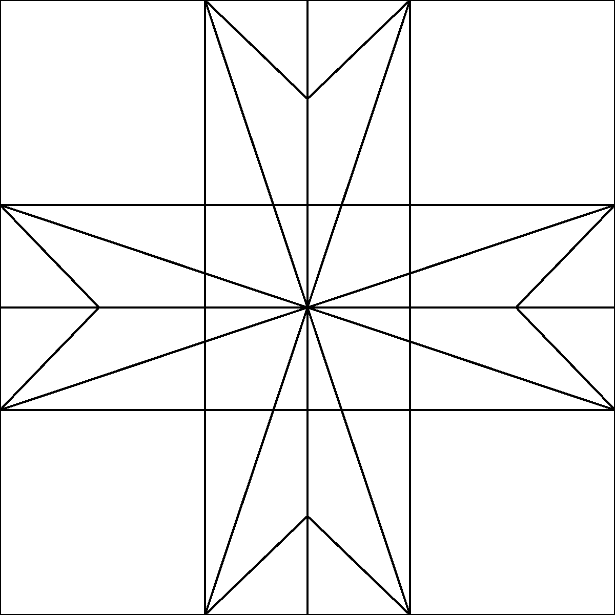 Pattern 108, Arkansas barn quilt pattern thumbnail